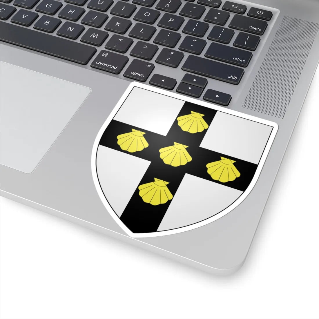 Blason ville be Uitkerke (Belgium) (Coat of Arms) STICKER Vinyl Kiss-Cut Decal - The Sticker Space