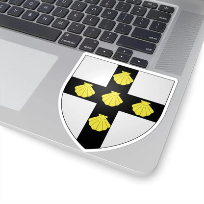 Blason ville be Uitkerke (Belgium) (Coat of Arms) STICKER Vinyl Kiss-Cut Decal - The Sticker Space