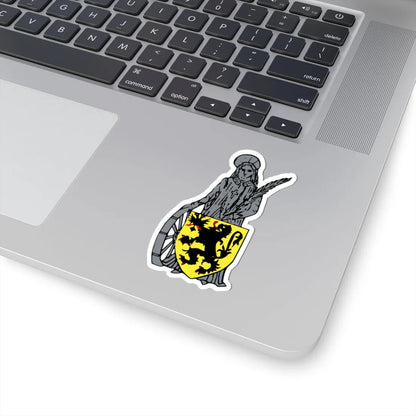 Blason ville be Wachtebeke 2 (Belgium) (Coat of Arms) STICKER Vinyl Kiss-Cut Decal - The Sticker Space