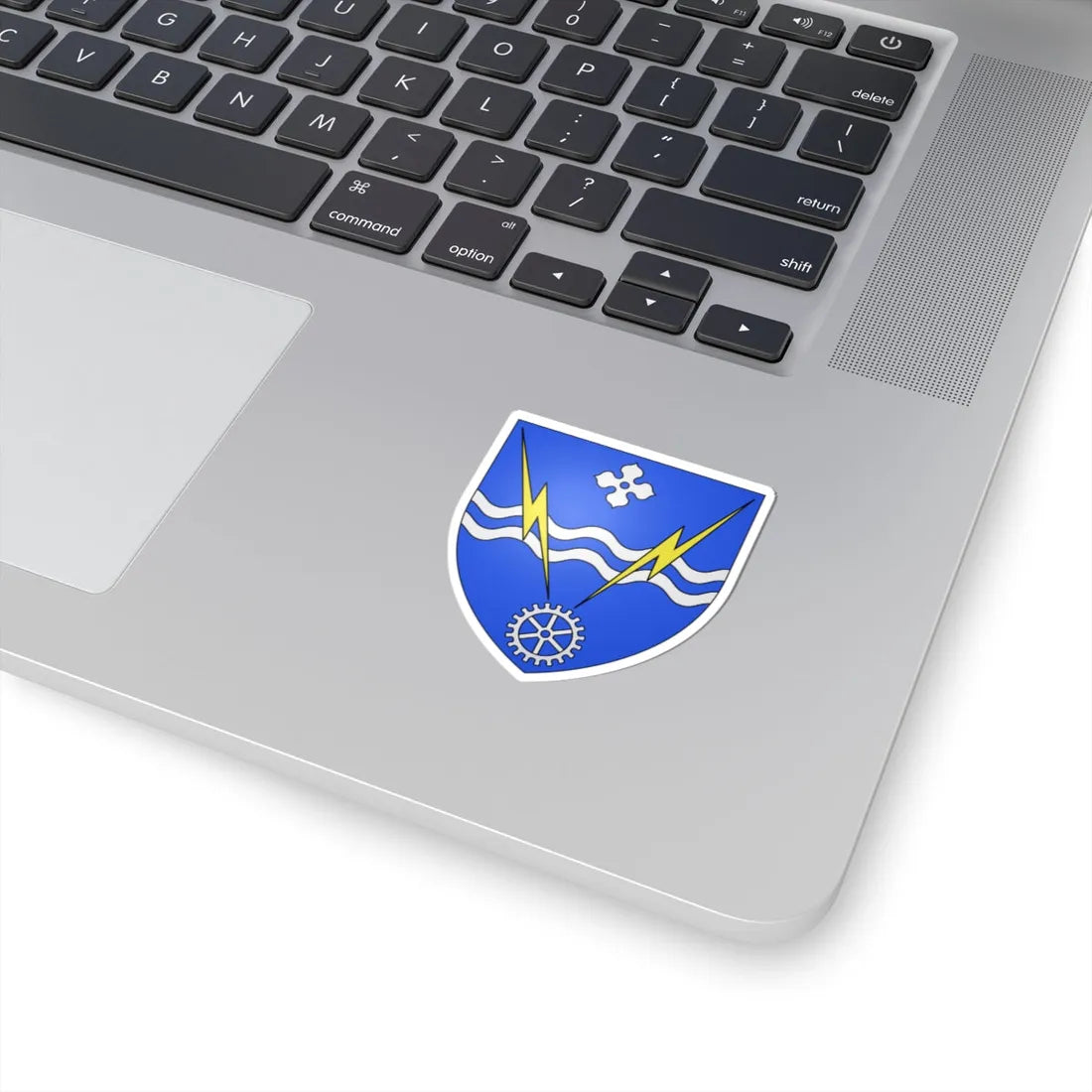 Blason ville ca Alma Québec (Canada) (Coat of Arms) STICKER Vinyl Kiss-Cut Decal - The Sticker Space