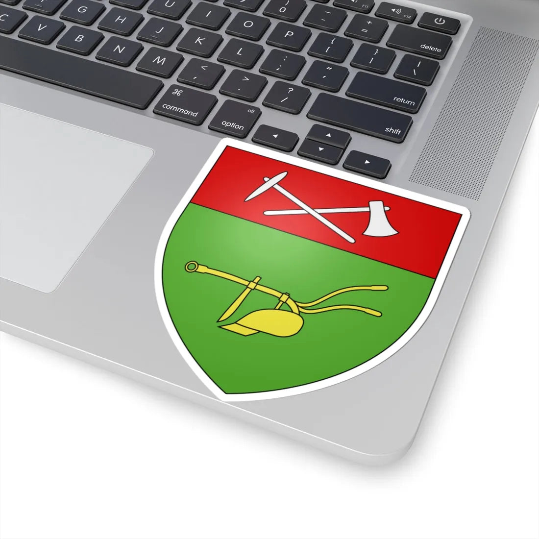 Blason ville ca Amos Québec (Canada) (Coat of Arms) STICKER Vinyl Kiss-Cut Decal - The Sticker Space