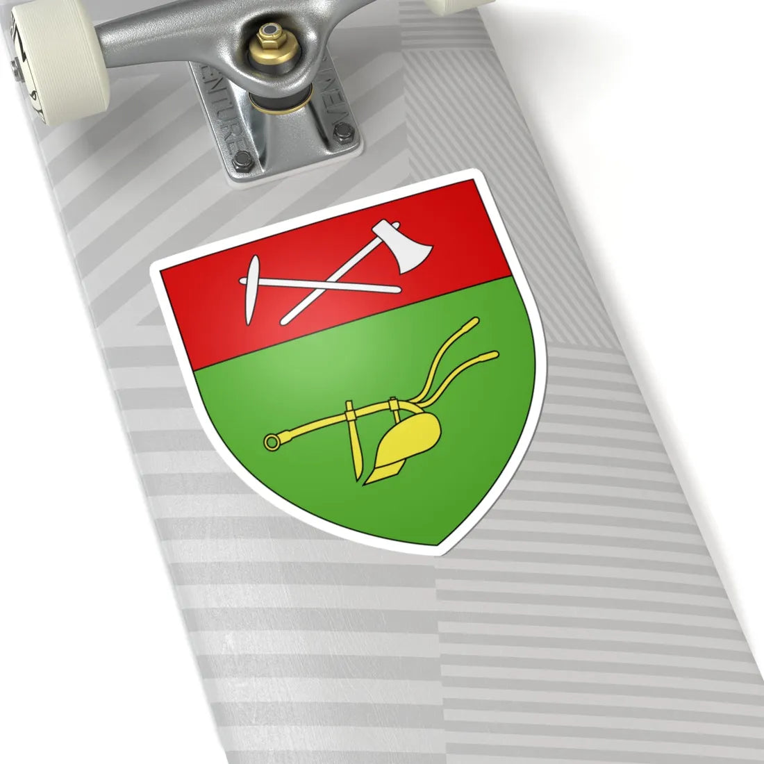 Blason ville ca Amos Québec (Canada) (Coat of Arms) STICKER Vinyl Kiss-Cut Decal - The Sticker Space