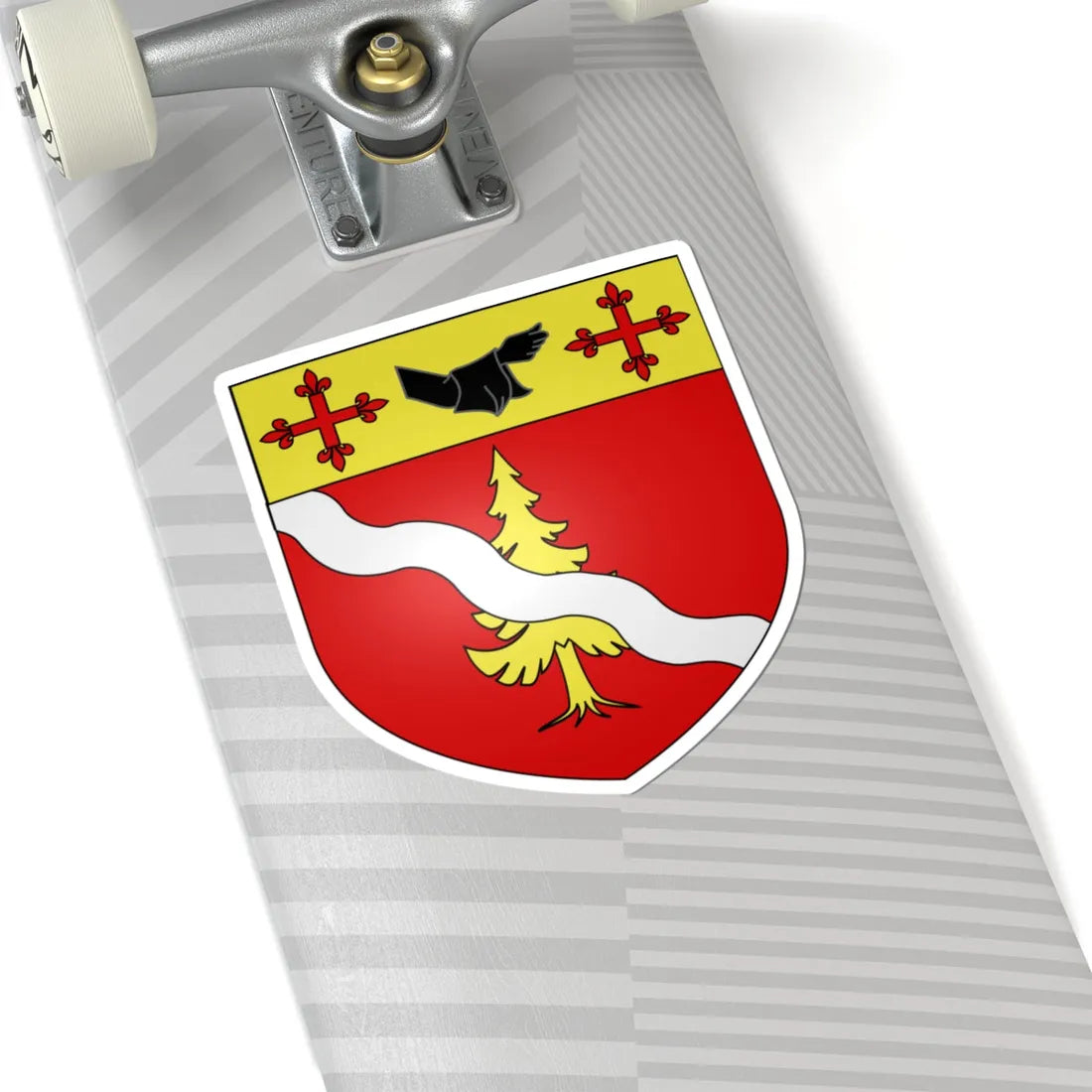 Blason ville ca Amqui Quebec (Canada) (Coat of Arms) STICKER Vinyl Kiss-Cut Decal - The Sticker Space