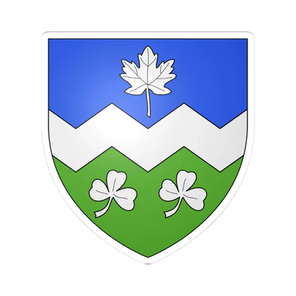 Blason ville ca Armagh Québec (Canada) (Coat of Arms) STICKER Vinyl Kiss-Cut Decal 3 Inch White - The Sticker Space