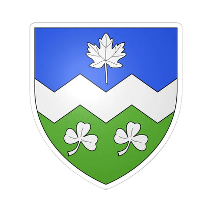 Blason ville ca Armagh Québec (Canada) (Coat of Arms) STICKER Vinyl Kiss-Cut Decal 6 Inch White - The Sticker Space