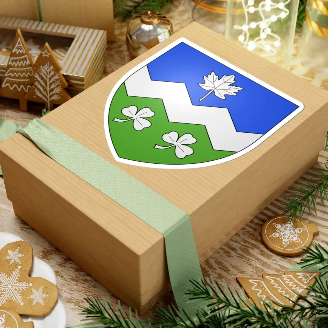 Blason ville ca Armagh Québec (Canada) (Coat of Arms) STICKER Vinyl Kiss-Cut Decal - The Sticker Space