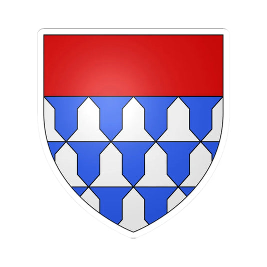 Blason ville ca Baie-DUrfé Québec (Canada) (Coat of Arms) STICKER Vinyl Kiss-Cut Decal 2 Inch White - The Sticker Space