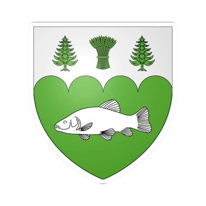 Blason ville ca Barkmere (Canada) (Coat of Arms) STICKER Vinyl Kiss-Cut Decal 2 Inch White - The Sticker Space