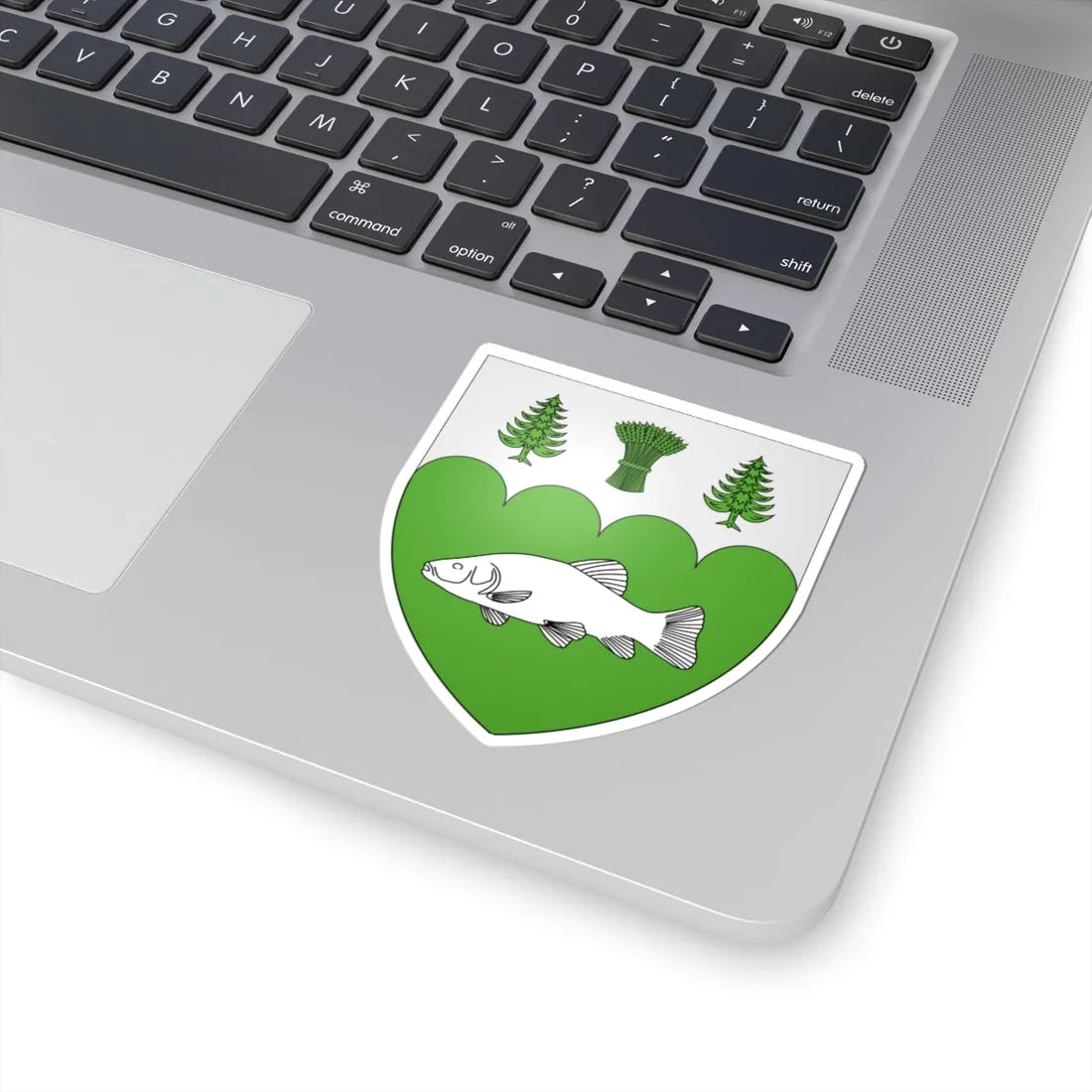 Blason ville ca Barkmere (Canada) (Coat of Arms) STICKER Vinyl Kiss-Cut Decal - The Sticker Space
