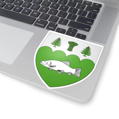 Blason ville ca Barkmere (Canada) (Coat of Arms) STICKER Vinyl Kiss-Cut Decal - The Sticker Space