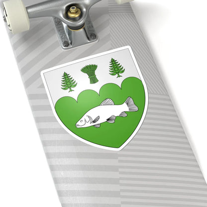 Blason ville ca Barkmere (Canada) (Coat of Arms) STICKER Vinyl Kiss-Cut Decal - The Sticker Space