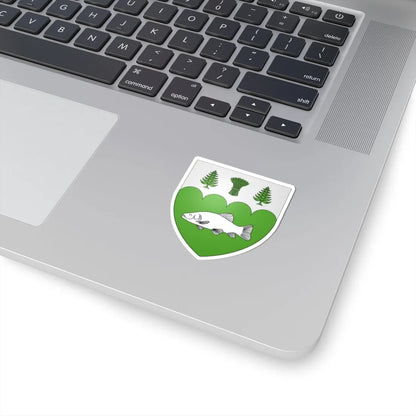 Blason ville ca Barkmere (Canada) (Coat of Arms) STICKER Vinyl Kiss-Cut Decal - The Sticker Space