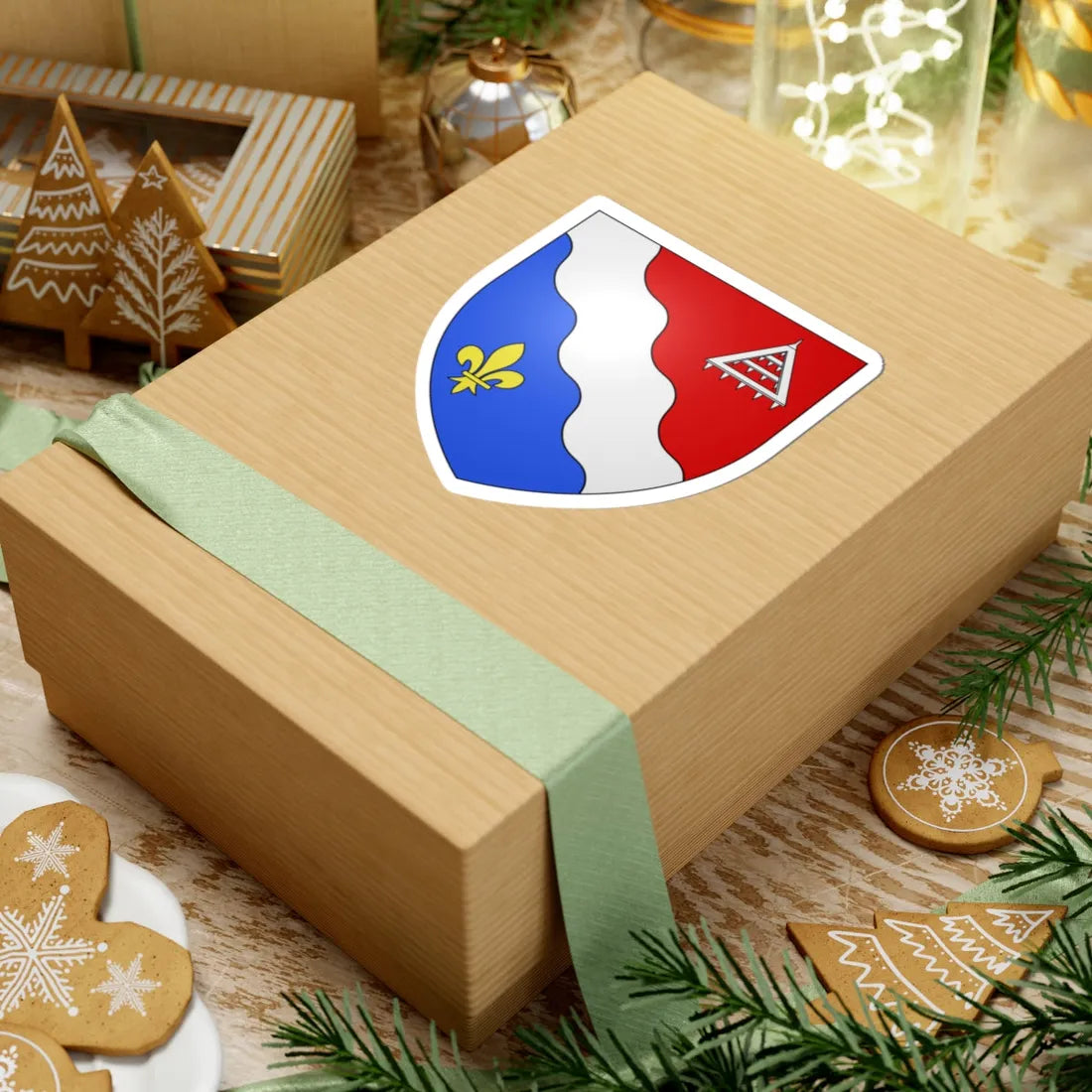 Blason ville ca Belœil Québec (Canada) (Coat of Arms) STICKER Vinyl Kiss-Cut Decal - The Sticker Space