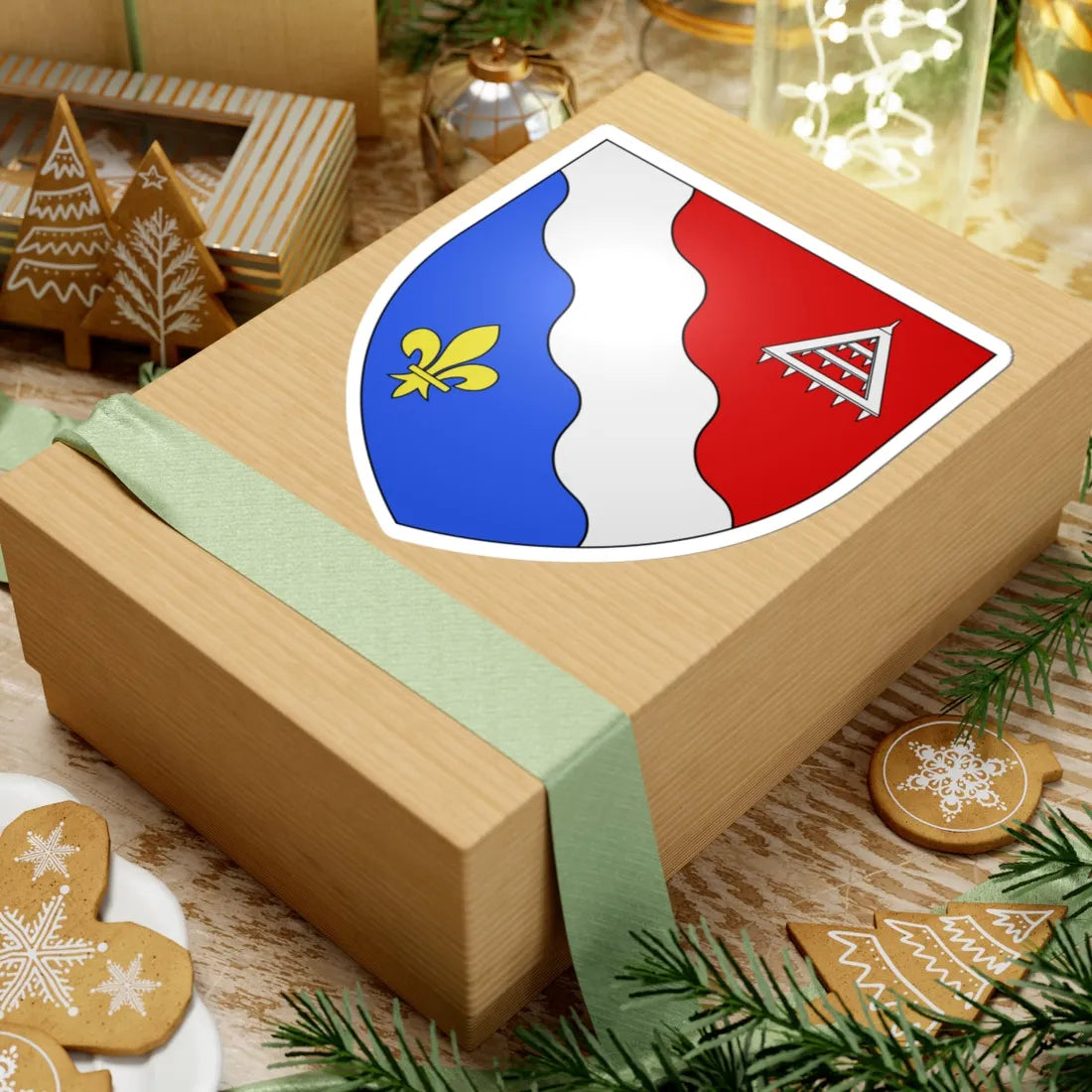 Blason ville ca Belœil Québec (Canada) (Coat of Arms) STICKER Vinyl Kiss-Cut Decal - The Sticker Space