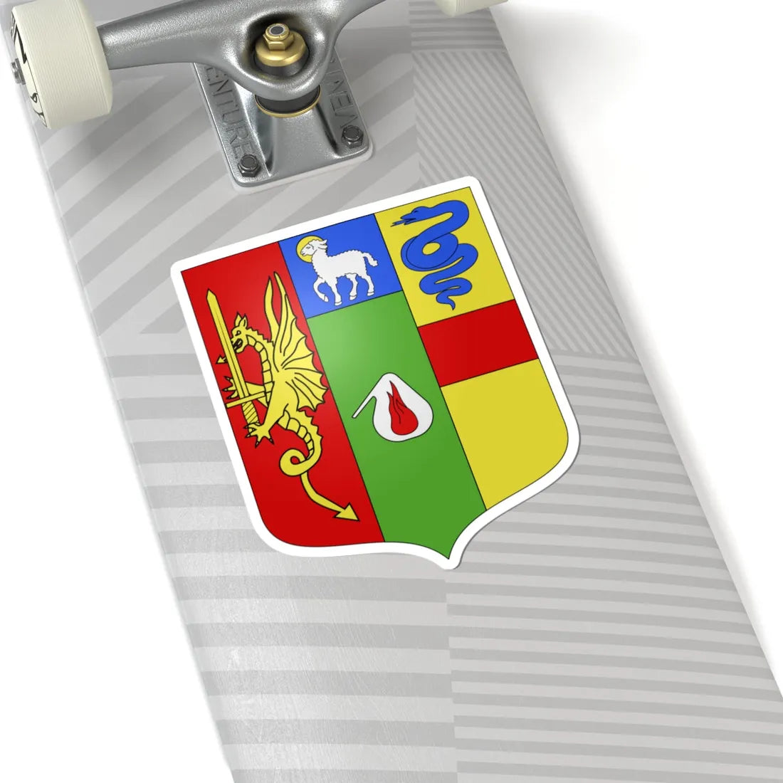 Blason ville ca Berthierville Québec (Canada) (Coat of Arms) STICKER Vinyl Kiss-Cut Decal - The Sticker Space