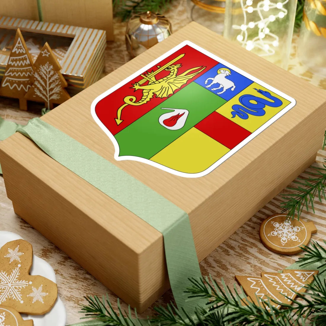 Blason ville ca Berthierville Québec (Canada) (Coat of Arms) STICKER Vinyl Kiss-Cut Decal - The Sticker Space