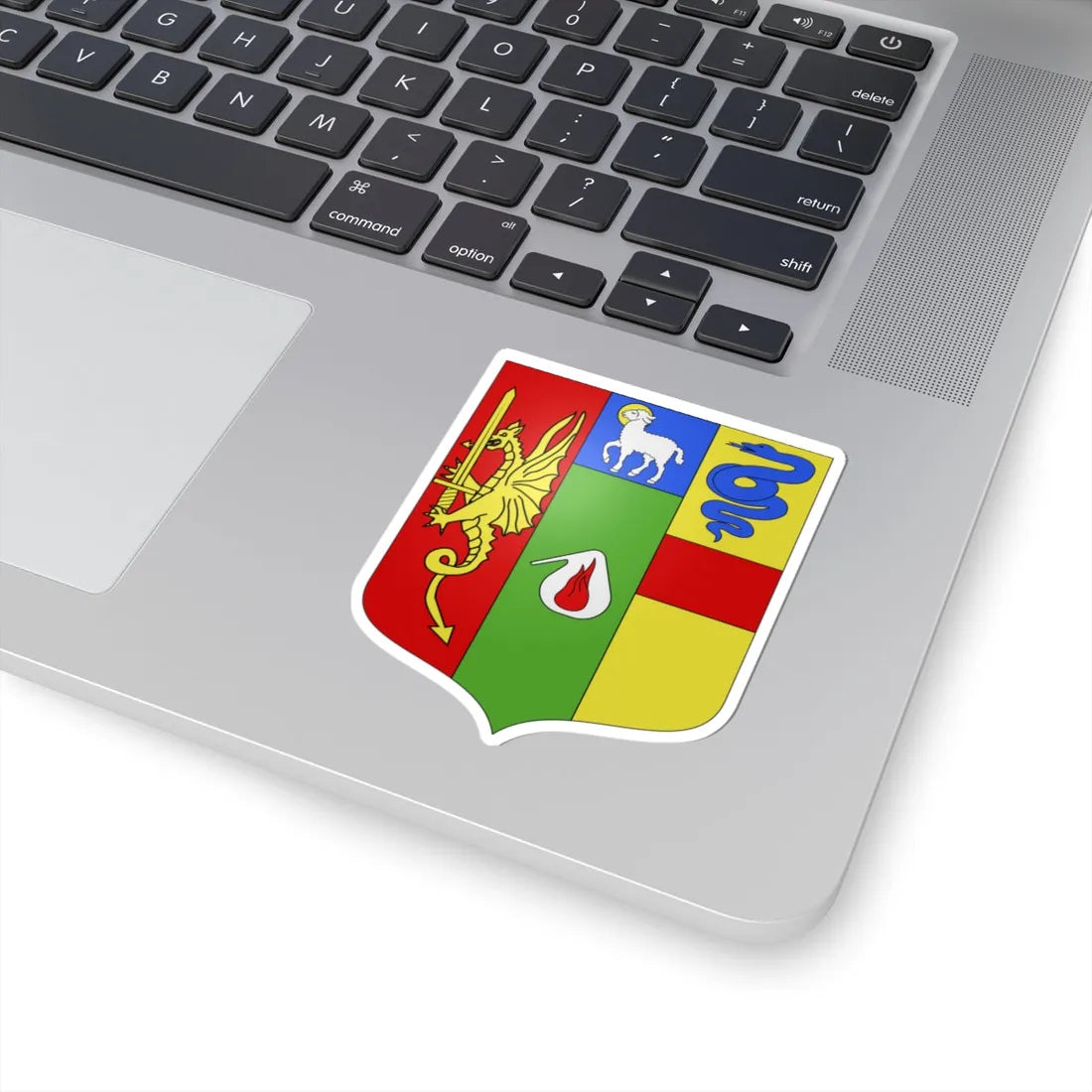 Blason ville ca Berthierville Québec (Canada) (Coat of Arms) STICKER Vinyl Kiss-Cut Decal - The Sticker Space