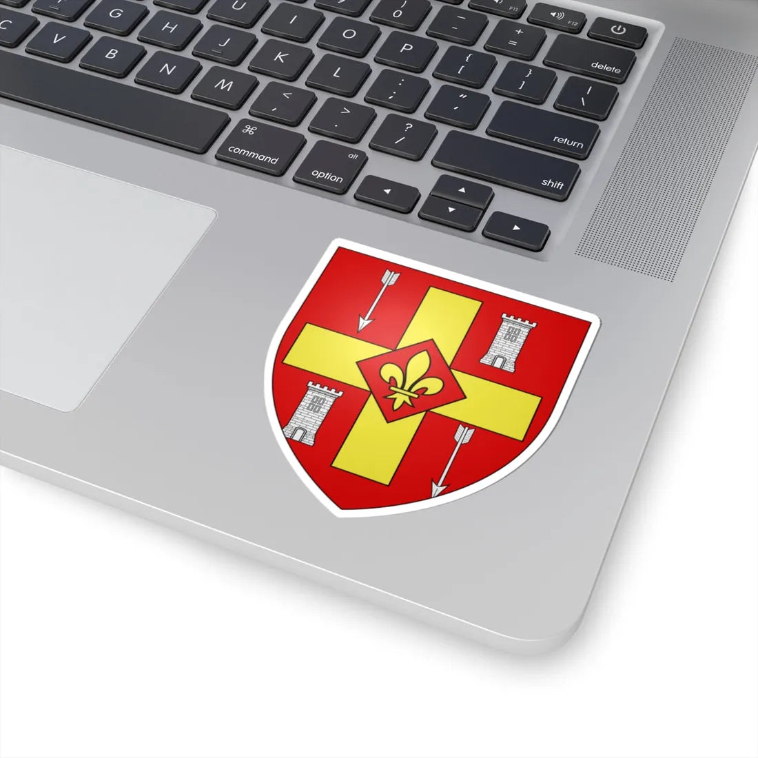 Blason ville ca Brossard Québec (Canada) (Coat of Arms) STICKER Vinyl Kiss-Cut Decal - The Sticker Space