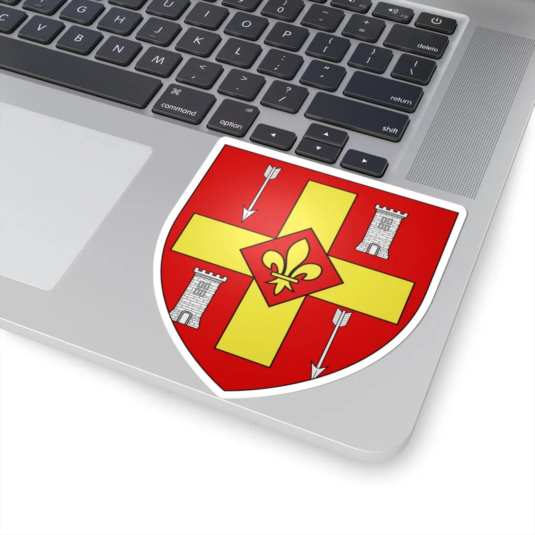 Blason ville ca Brossard Québec (Canada) (Coat of Arms) STICKER Vinyl Kiss-Cut Decal - The Sticker Space