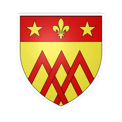 Blason ville ca Cap-Santé Québec (Canada) (Coat of Arms) STICKER Vinyl Kiss-Cut Decal 3 Inch White - The Sticker Space