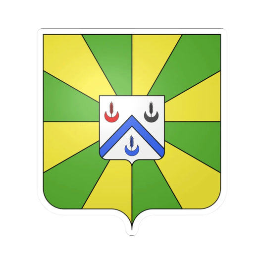 Blason ville ca Charlesbourg Québec (Canada) (Coat of Arms) STICKER Vinyl Kiss-Cut Decal 2 Inch White - The Sticker Space