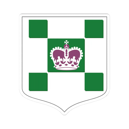 Blason ville ca Charlottetown (Canada) (Coat of Arms) STICKER Vinyl Kiss-Cut Decal 3 Inch White - The Sticker Space