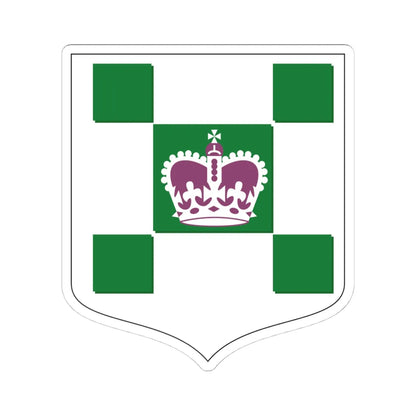 Blason ville ca Charlottetown (Canada) (Coat of Arms) STICKER Vinyl Kiss-Cut Decal 4 Inch White - The Sticker Space