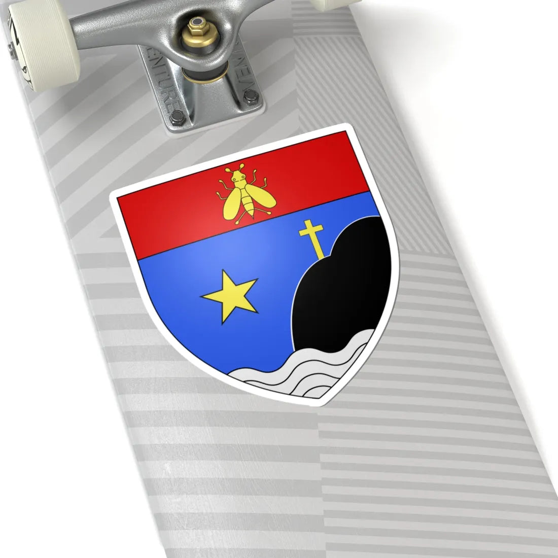 Blason ville ca Chicoutimi-Nord Québec (Canada) (Coat of Arms) STICKER Vinyl Kiss-Cut Decal - The Sticker Space