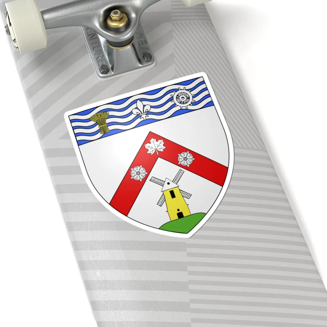 Blason ville ca Châteauguay (Canada) (Coat of Arms) STICKER Vinyl Kiss-Cut Decal - The Sticker Space