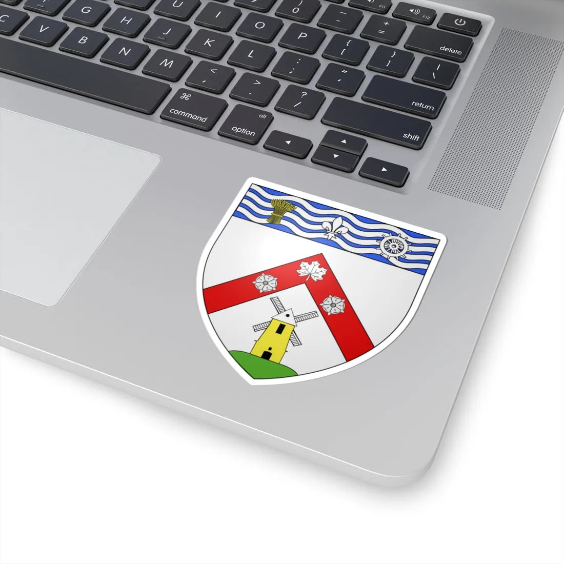 Blason ville ca Châteauguay (Canada) (Coat of Arms) STICKER Vinyl Kiss-Cut Decal - The Sticker Space