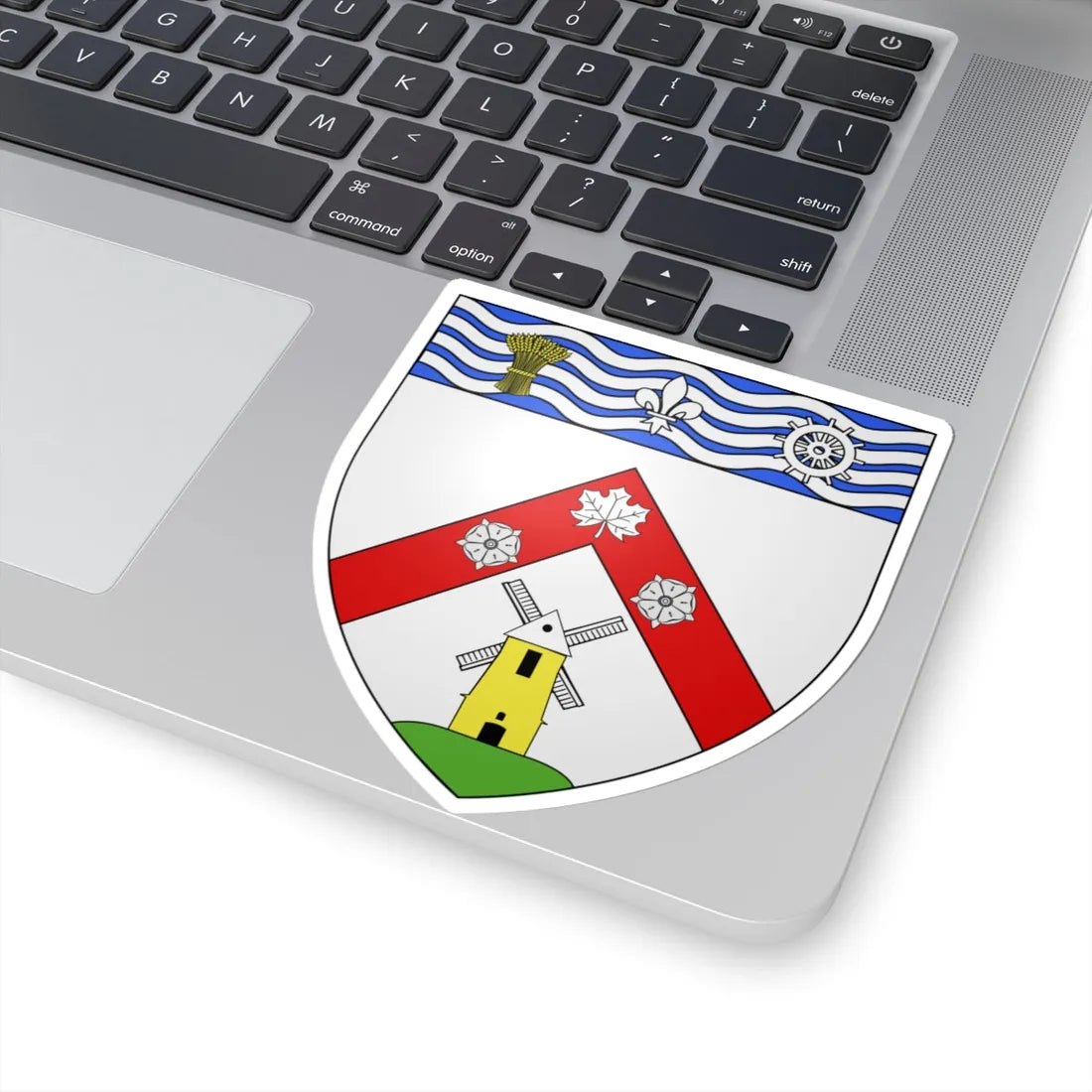 Blason ville ca Châteauguay (Canada) (Coat of Arms) STICKER Vinyl Kiss-Cut Decal - The Sticker Space