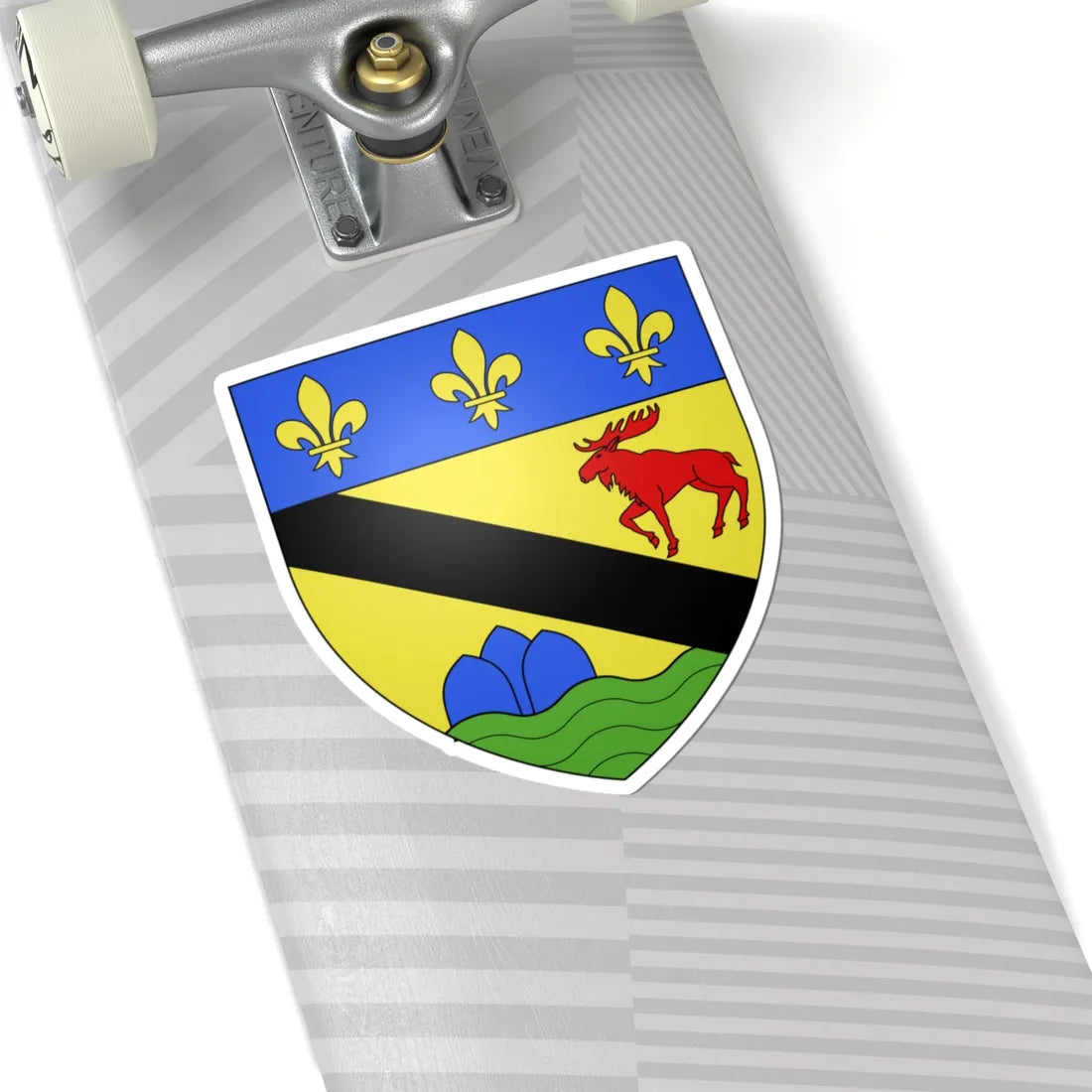 Blason ville ca Clermont Charlevoix-Est Québec (Canada) (Coat of Arms) STICKER Vinyl Kiss-Cut Decal - The Sticker Space