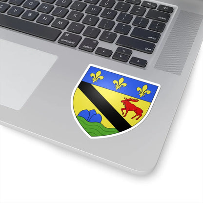 Blason ville ca Clermont Charlevoix-Est Québec (Canada) (Coat of Arms) STICKER Vinyl Kiss-Cut Decal - The Sticker Space
