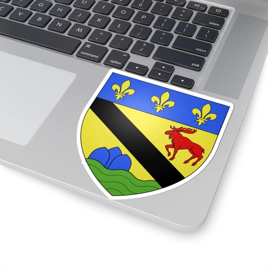 Blason ville ca Clermont Charlevoix-Est Québec (Canada) (Coat of Arms) STICKER Vinyl Kiss-Cut Decal - The Sticker Space