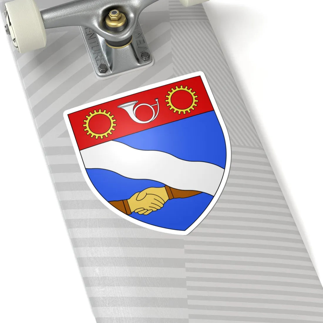 Blason ville ca Cowansville Québec (Canada) (Coat of Arms) STICKER Vinyl Kiss-Cut Decal - The Sticker Space
