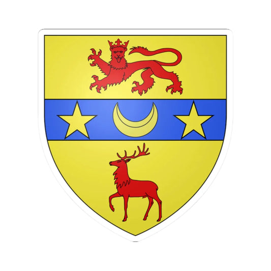 Blason ville ca Danville Québec (Canada) (Coat of Arms) STICKER Vinyl Kiss-Cut Decal 2 Inch White - The Sticker Space