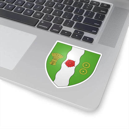 Blason ville ca Farnham Québec (Canada) (Coat of Arms) STICKER Vinyl Kiss-Cut Decal - The Sticker Space