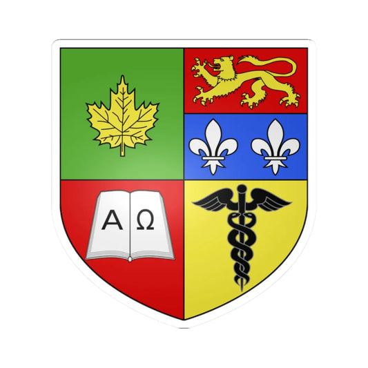 Blason ville ca Granby (Canada) (Coat of Arms) STICKER Vinyl Kiss-Cut Decal 2 Inch White - The Sticker Space