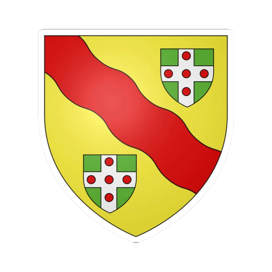 Blason ville ca Grenville-sur-la-Rouge Québec (Canada) (Coat of Arms) STICKER Vinyl Kiss-Cut Decal 2 Inch White - The Sticker Space