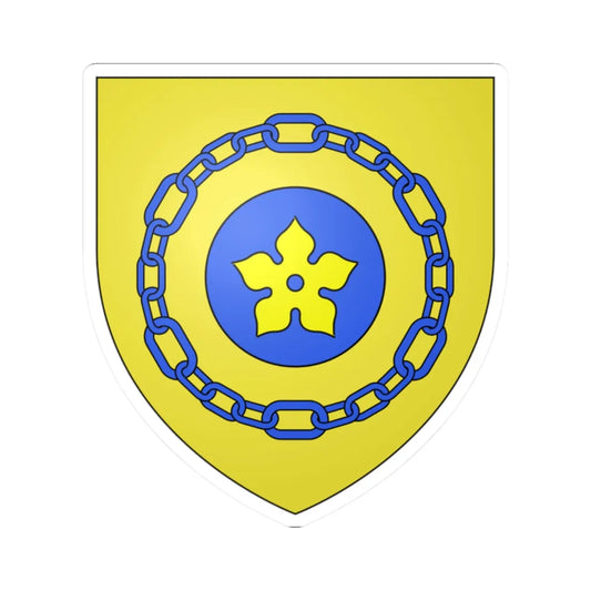 Blason ville ca Hamilton Ontario (Canada) (Coat of Arms) STICKER Vinyl Kiss-Cut Decal 2 Inch White - The Sticker Space