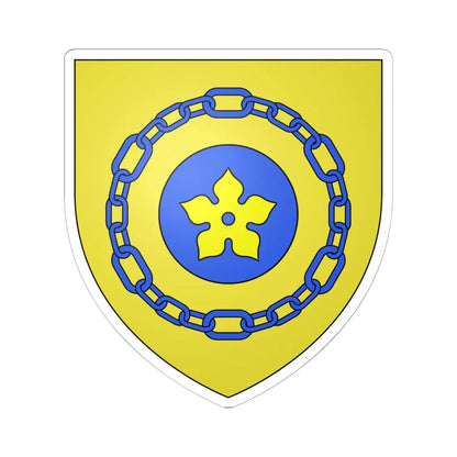 Blason ville ca Hamilton Ontario (Canada) (Coat of Arms) STICKER Vinyl Kiss-Cut Decal 6 Inch White - The Sticker Space