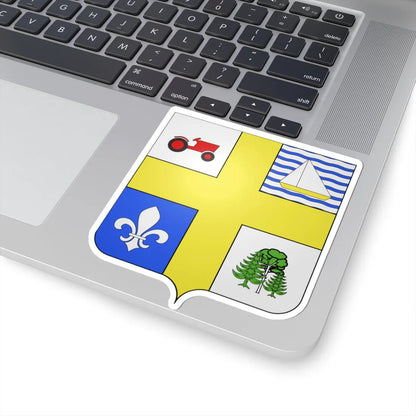 Blason ville ca Hérouxville (Canada) (Coat of Arms) STICKER Vinyl Kiss-Cut Decal - The Sticker Space