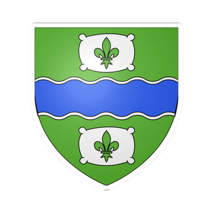 Blason ville ca Huntingdon (Canada) (Coat of Arms) STICKER Vinyl Kiss-Cut Decal 2 Inch White - The Sticker Space