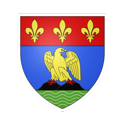 Blason ville ca La Malbaie Québec (Canada) (Coat of Arms) STICKER Vinyl Kiss-Cut Decal 2 Inch White - The Sticker Space