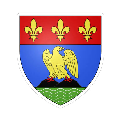 Blason ville ca La Malbaie Québec (Canada) (Coat of Arms) STICKER Vinyl Kiss-Cut Decal 6 Inch White - The Sticker Space