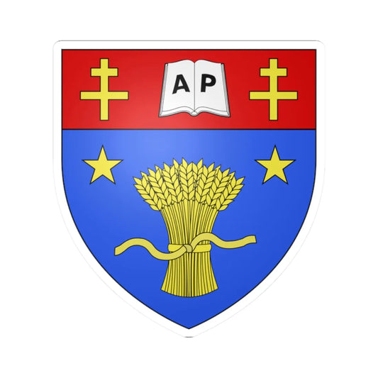 Blason ville ca La Pocatière Québec (Canada) (Coat of Arms) STICKER Vinyl Kiss-Cut Decal 2 Inch White - The Sticker Space