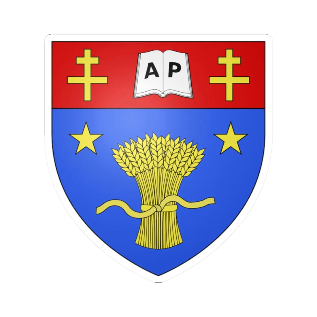 Blason ville ca La Pocatière Québec (Canada) (Coat of Arms) STICKER Vinyl Kiss-Cut Decal - The Sticker Space