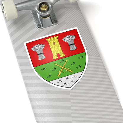 Blason ville ca La Prairie (Canada) (Coat of Arms) STICKER Vinyl Kiss-Cut Decal - The Sticker Space