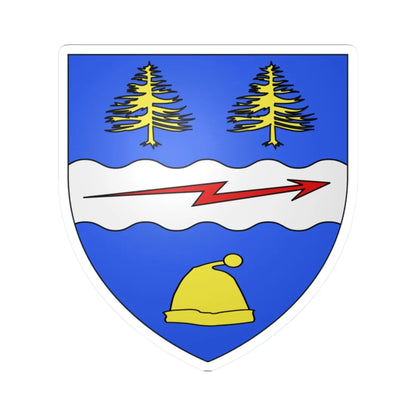 Blason ville ca La Tuque Québec (Canada) (Coat of Arms) STICKER Vinyl Kiss-Cut Decal 2 Inch White - The Sticker Space