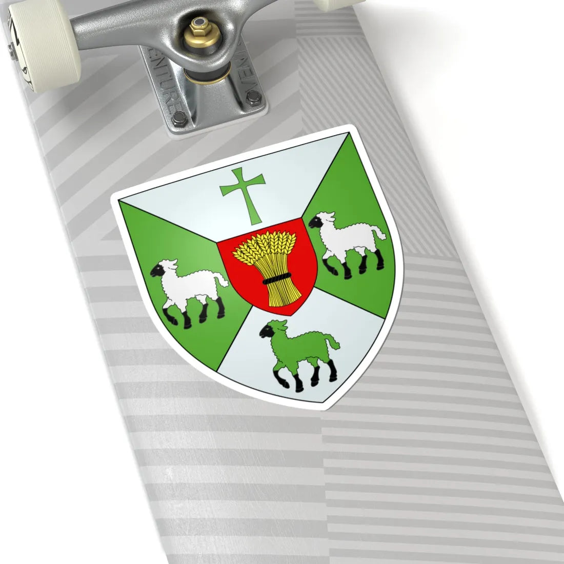 Blason ville ca Lambton Québec (Canada) (Coat of Arms) STICKER Vinyl Kiss-Cut Decal - The Sticker Space